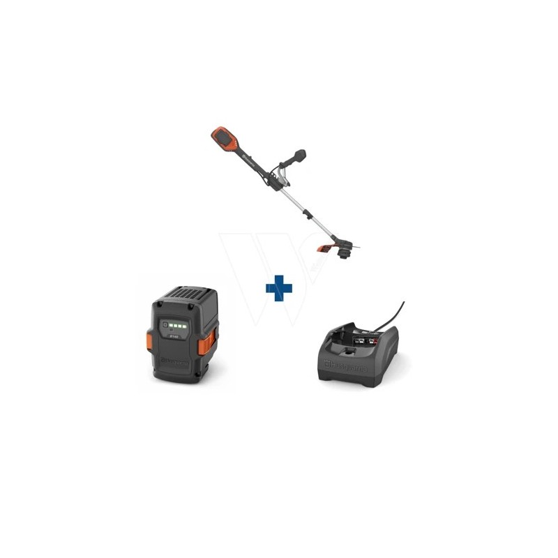 Husqvarna débroussailleuse 220 ir pack batterie B140 et chargeur 40-C80