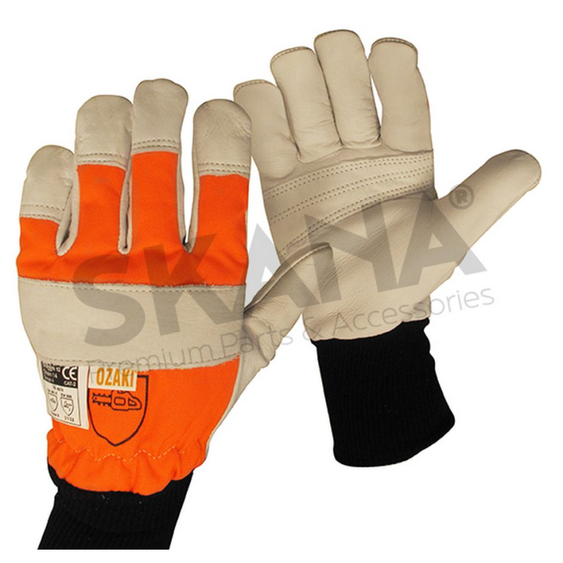 Gants tronçonneuse Kevlar Classe 0 EN381-7 protection main gauche