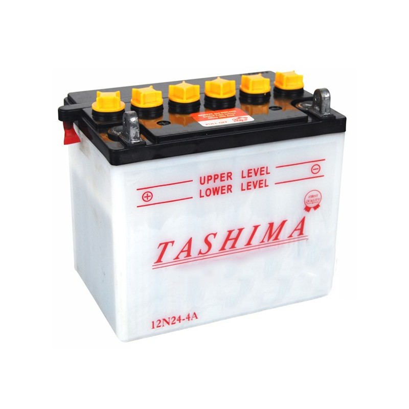 Batterie 12V, 24A L: 184, l: 124, H:175mm, + à gauche.