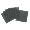 1/4 feuille abrasive velcro - structure en maille duree de vie extra longue x4 115x115mm grain 80