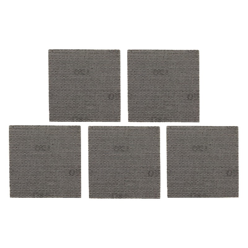 1/4 feuille abrasive velcro - structure en maille duree de vie extra longue x4 115x115mm grain 120