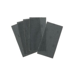 1/2 feuille abrasive velcro - structure en maille duree de vie extra longue x4 115x228mm grain 120