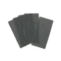 1/3 feuille abrasive velcro - structure en maille duree de vie extra longue x4 93x190mm grain 80