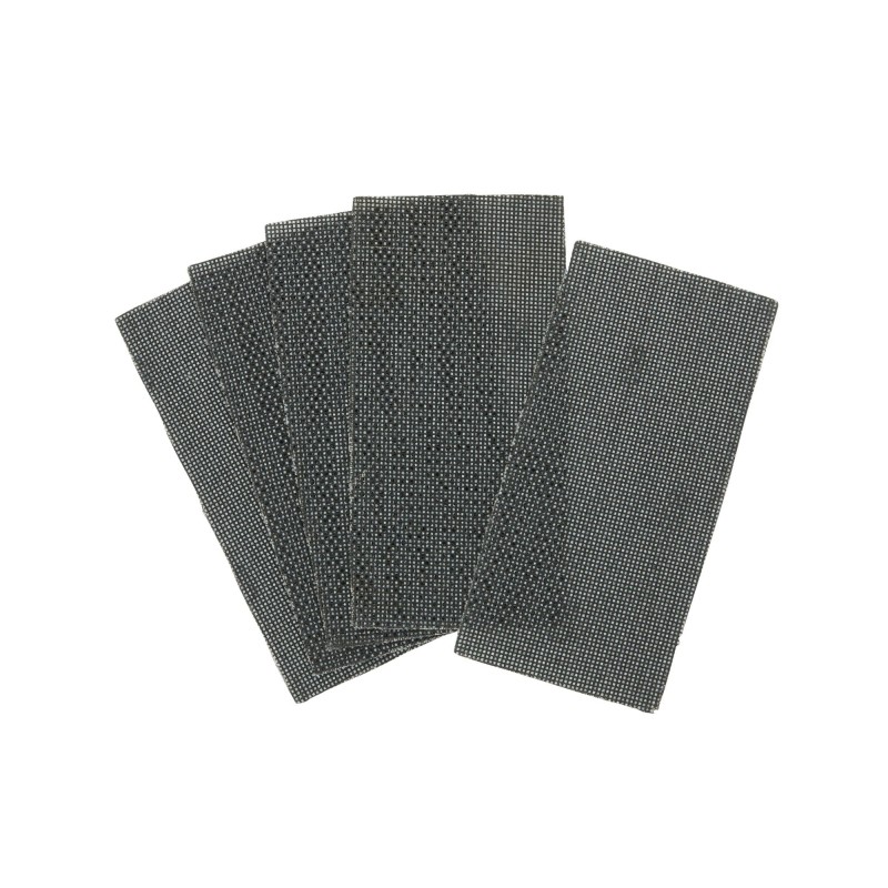 1/3 feuille abrasive velcro - structure en maille duree de vie extra longue x4 93x190mm grain 80