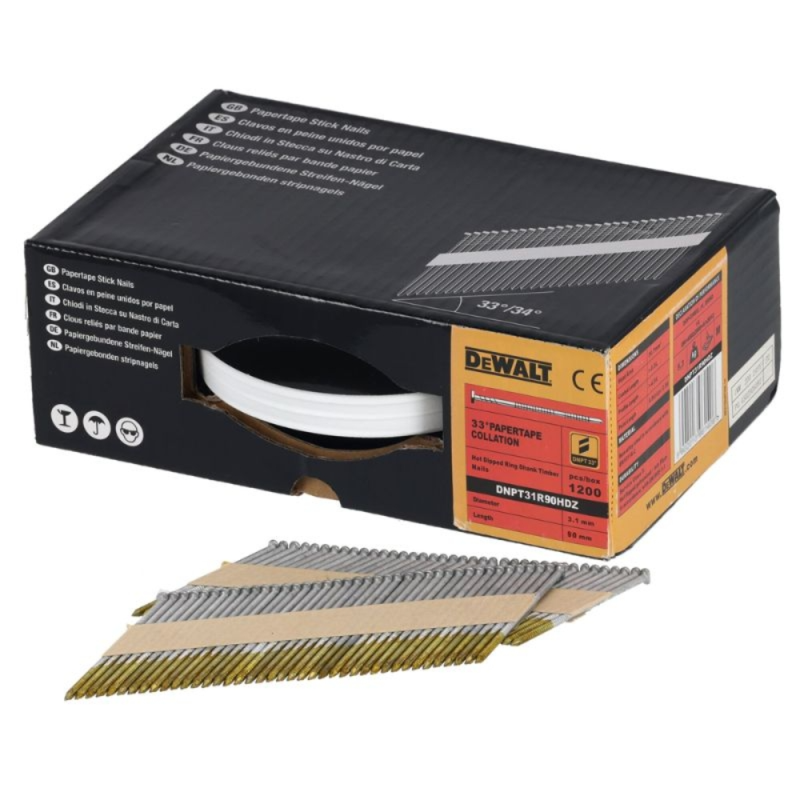 Pointes en bande papier DEWALT DNPT31R90HDZ... | LG Motoculture