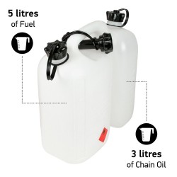 Bidon Oregon 562408 carburant huile 5L 3L