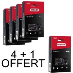 Pack 5 chaines Oregon 73LPX068E 3/8 1.5 mm 68 maillons