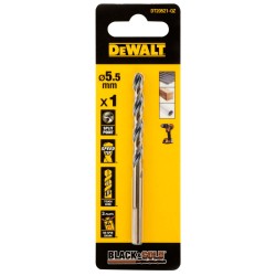 Foret Black&Gold HSS-G DEWALT 5.5x57x93mm -... | LG Motoculture