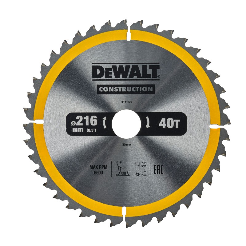 Lame de Scie Circulaire DEWALT DT1953-QZ Carbure... | LG Motoculture