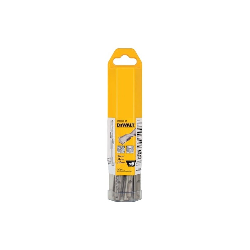 Pack de 6 forets SDS-Plus DEWALT DT60302-QZ -... | LG Motoculture