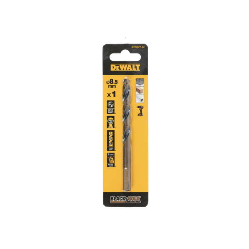 Foret Black&Gold HSS-G DEWALT 8.5x75x117mm -... | LG Motoculture