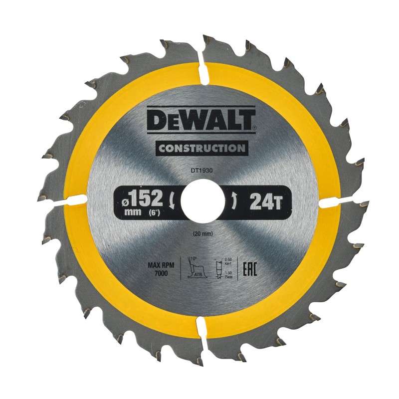 Lame de scie circulaire DEWALT DT1930-QZ Carbure... | LG Motoculture