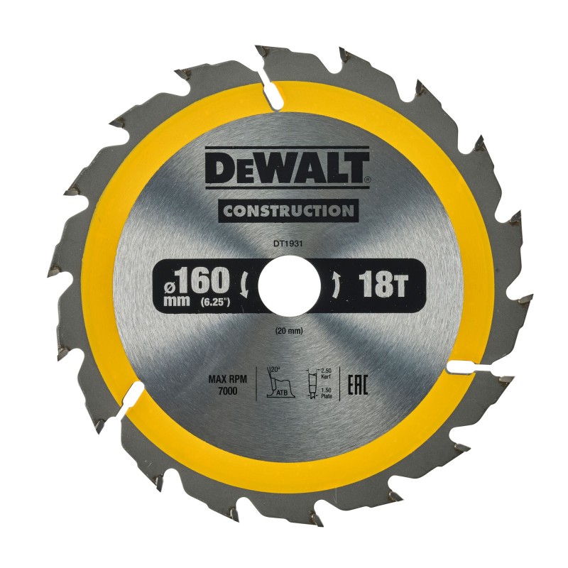 Lame de scie circulaire DEWALT DT1931-QZ Carbure... | LG Motoculture