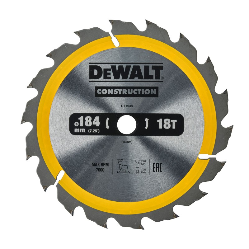 Lame de scie circulaire DEWALT DT1938-QZ Carbure... | LG Motoculture