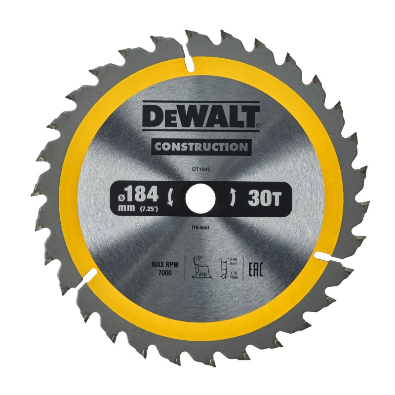 Lame de scie circulaire DEWALT DT1940-QZ Carbure... | LG Motoculture