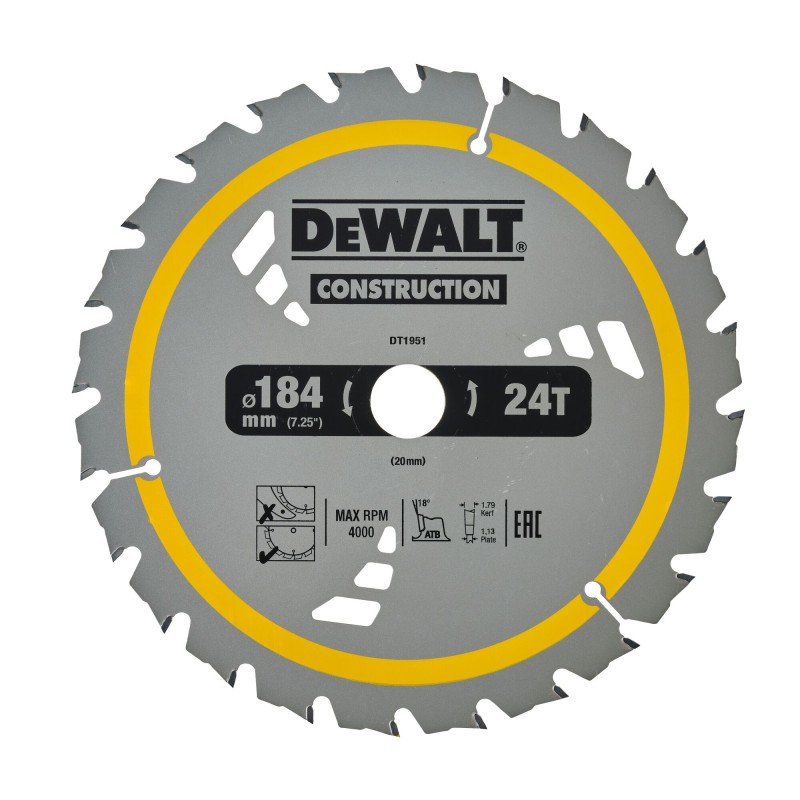 Lame de scie circulaire sans fil DEWALT DT1951-QZ... | LG Motoculture