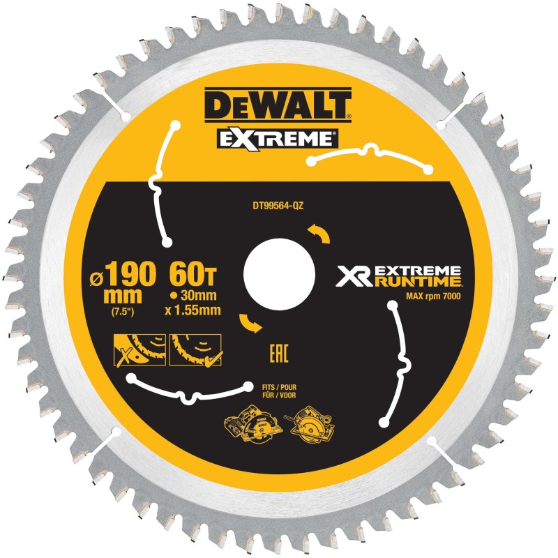 Lame de scie circulaire DEWALT DT99564-QZ Carbure... | LG Motoculture