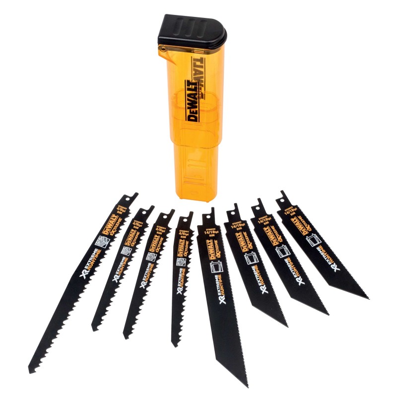 Coffret de 8 lames de scie sabre DEWALT... | LG Motoculture