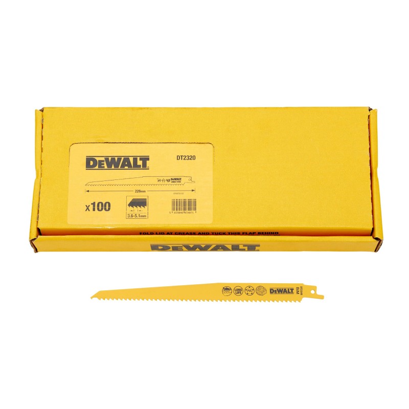 Lames de scie sabre DEWALT DT2320-QZ - 100 lames... | LG Motoculture