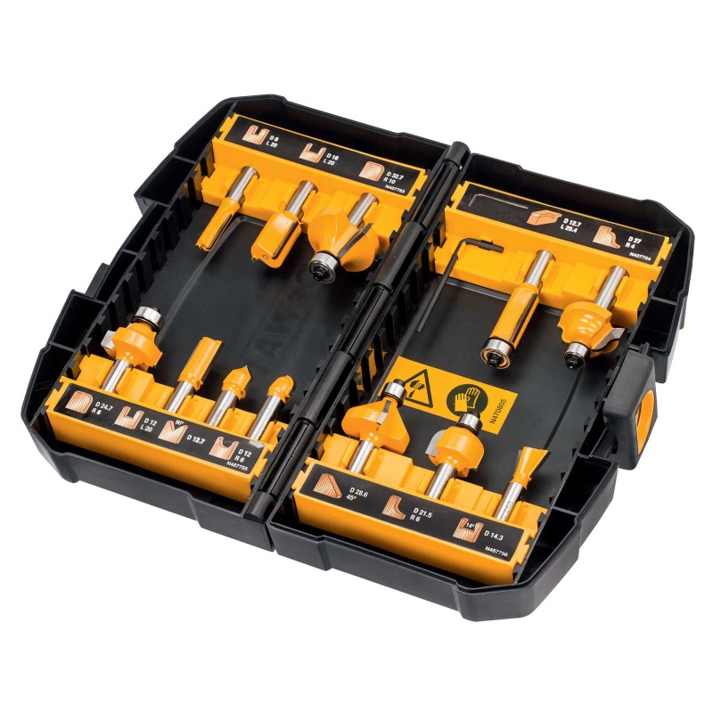 Coffret de 12 fraises de défonceuse DEWALT... | LG Motoculture