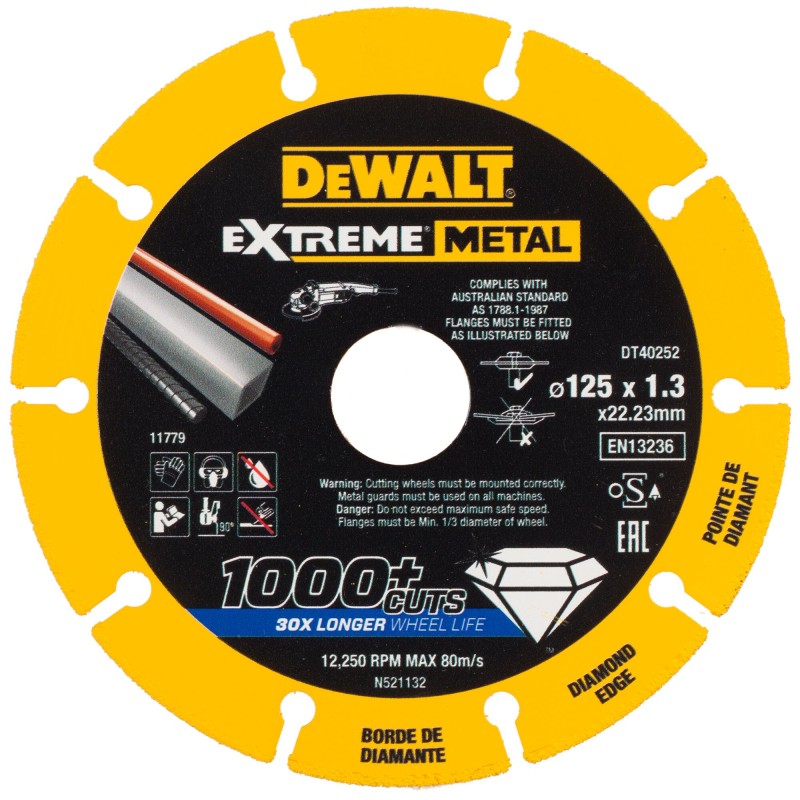 Disque Extreme Métal DEWALT DT40252-QZ - 125 x... | LG Motoculture