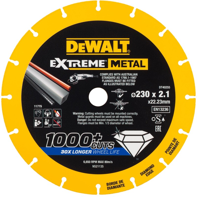 Disque Extreme Métal DEWALT DT40255-QZ 230 mm -... | LG Motoculture