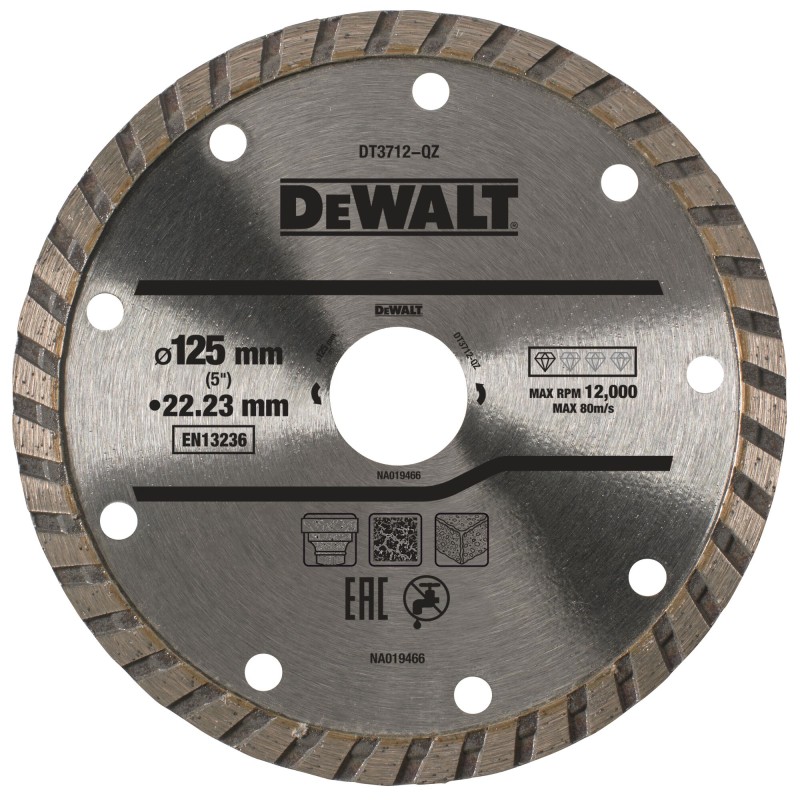Disque turbo DEWALT DT3712-QZ 125x22.2mm pour... | LG Motoculture
