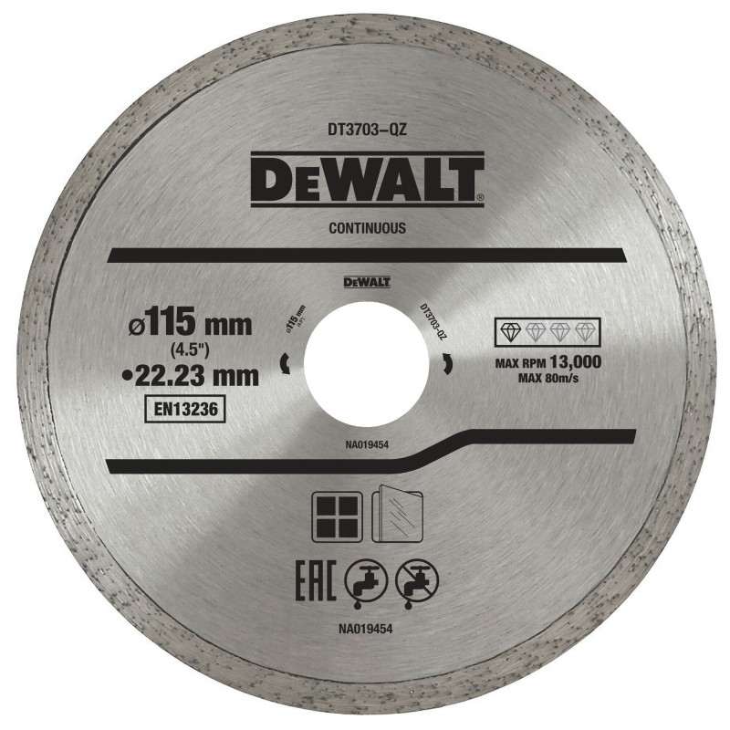 Disque à jante continue DEWALT DT3703-QZ pour... | LG Motoculture