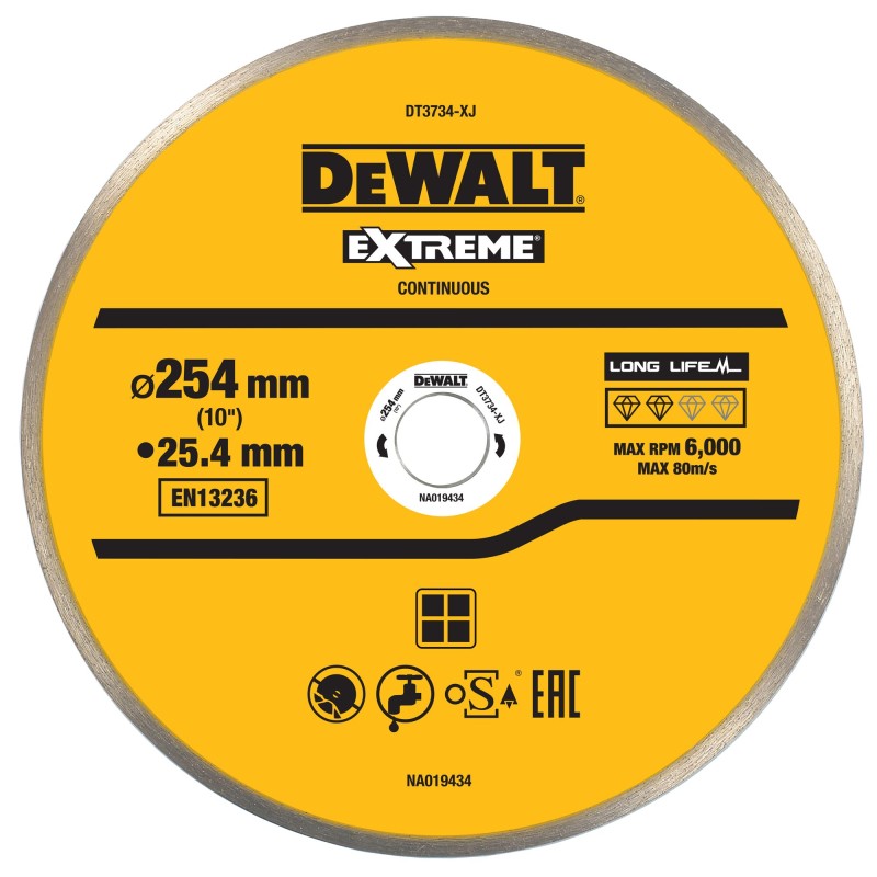 Lame DEWALT DT3734-XJ 250x25.4mm pour Porcelaine... | LG Motoculture