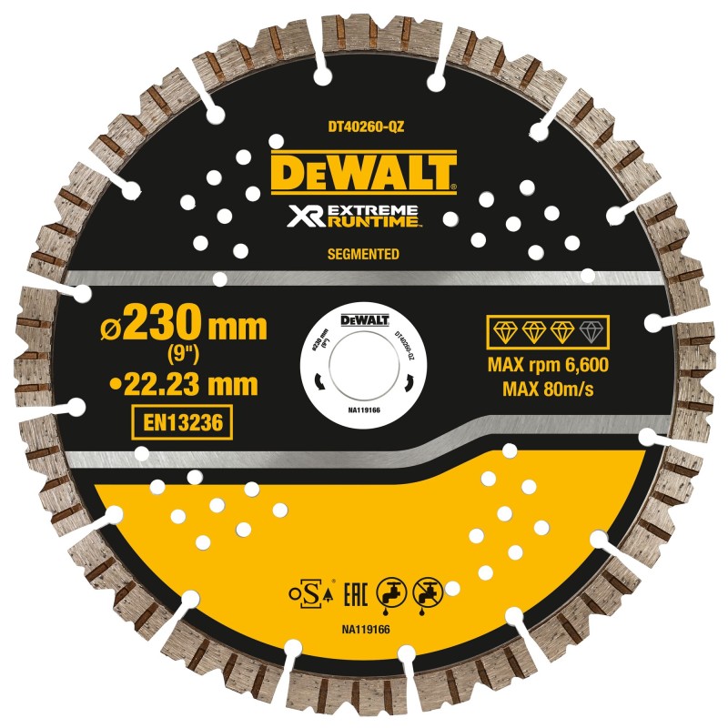 Disque Extreme Runtime DEWALT DT40260-QZ pour... | LG Motoculture