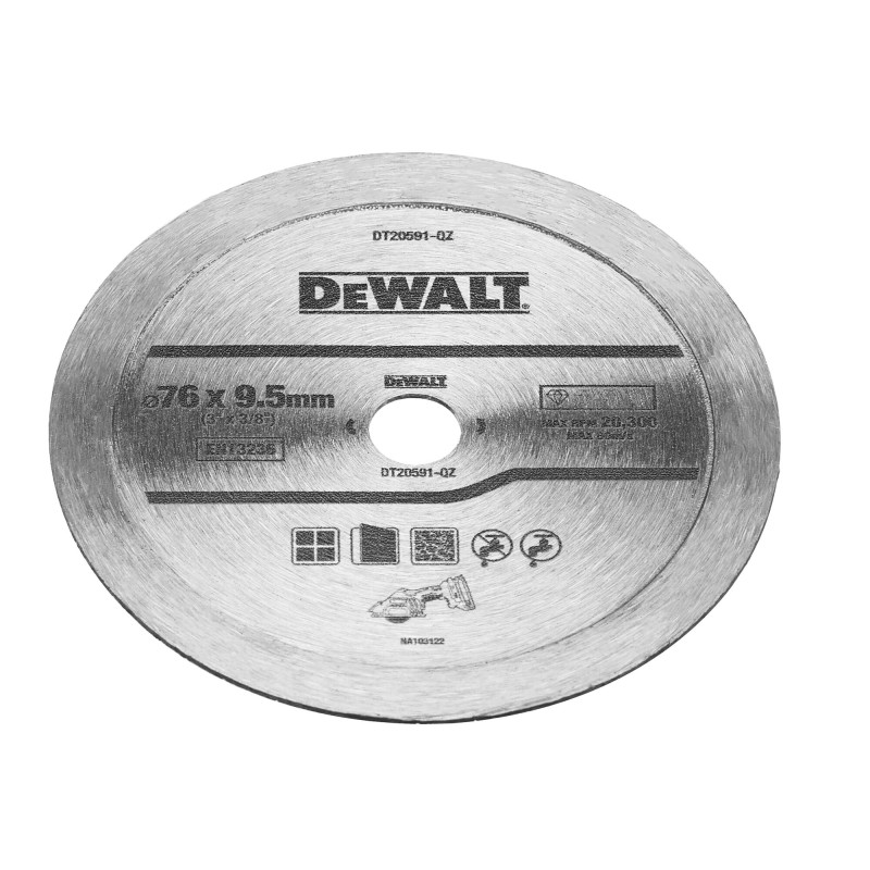 Disque 76mm diamant pour la céramique DEWALT... | LG Motoculture