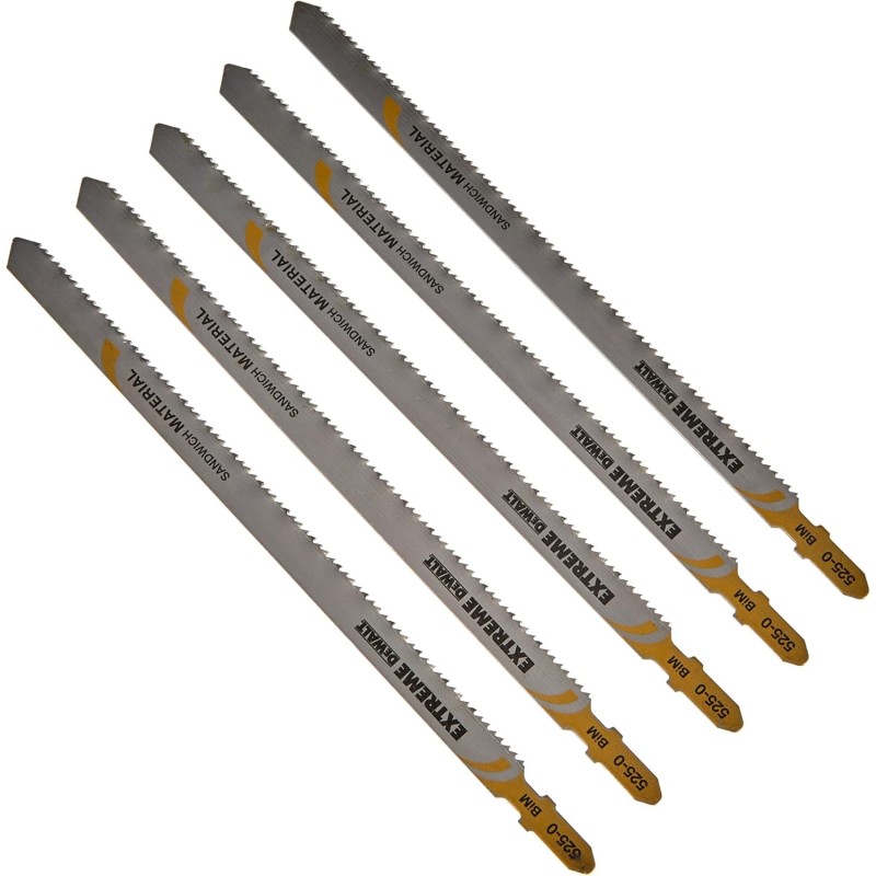 Lame BIM scie sauteuse DeWalt panneaux tôle