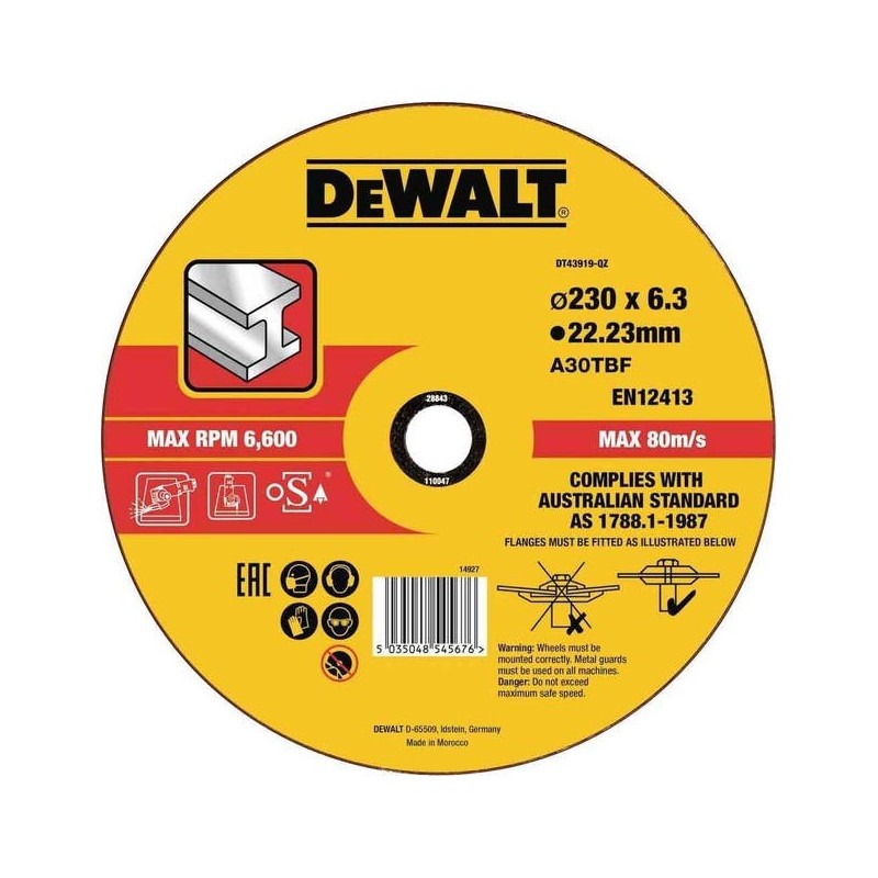 Disque à meuler le métal DEWALT DT43919-QZ... | LG Motoculture