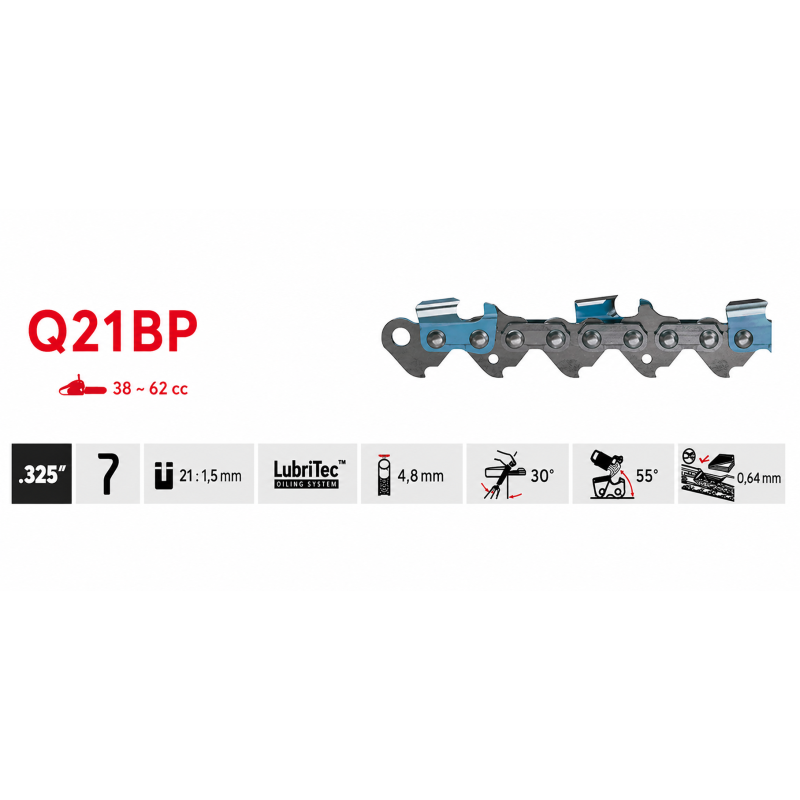 Chaîne Oregon Q21BP072E .325 1,5 mm 72 maillons | LG Motoculture