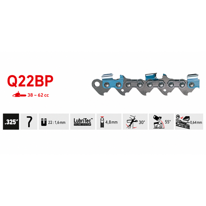 Chaîne Oregon Q22BP068E .325 1,6 mm 68 maillons | LG Motoculture