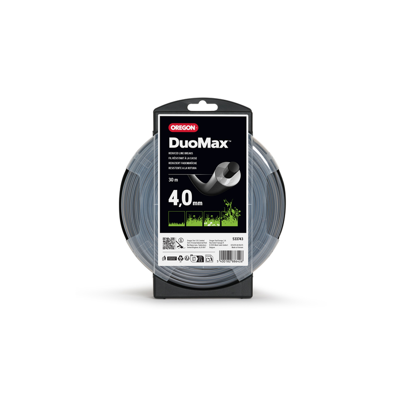 Fil débroussailleuse Oregon DuoMax 4,0 mm 30 m | LG Motoculture