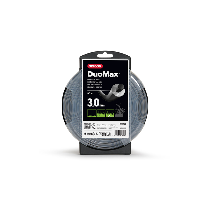 Fil DuoMax Oregon 106502E 3,0 mm 60 m | LG Motoculture