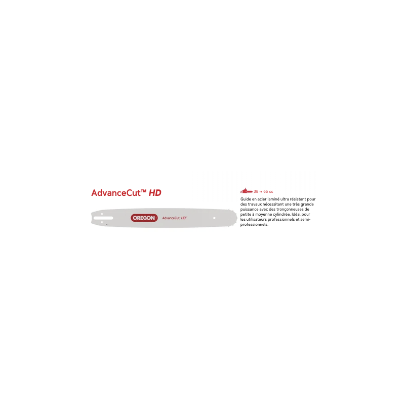 Guide chaîne Oregon AdvanceCut HD 33 cm .325 1,5 mm | LG Motoculture