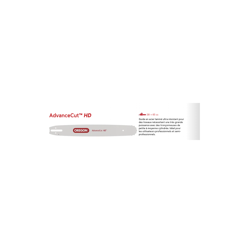 Guide chaîne Oregon AdvanceCut HD 45 cm .325 1,5 mm | LG Motoculture