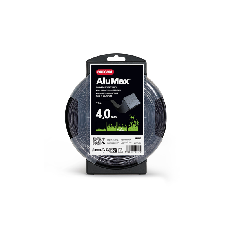 Fil débroussailleuse carré Oregon Alumax 539166 4 mm 22 m | LG Motoculture