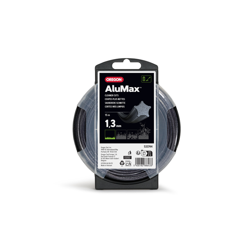 Fil débroussailleuse étoile Oregon Alumax Starline 533744 1,3 mm 15 m | LG Motoculture