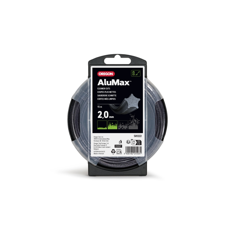 Fil débroussailleuse étoile Oregon Alumax Starline 581222 2 mm 15 m | LG Motoculture