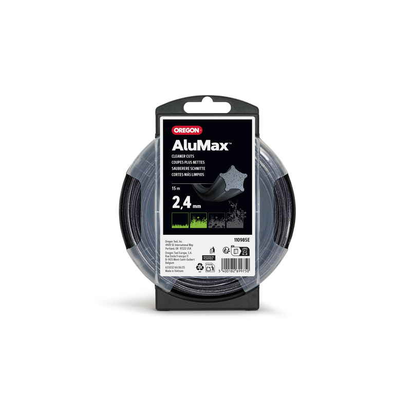 Fil débroussailleuse étoile Oregon Alumax Starline 110985E 2,4 mm 15 m | LG Motoculture