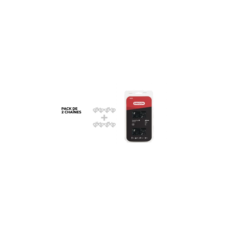 Pack 2 chaînes Oregon VersaCut 556431 3/8 .050 56 maillons | LG Motoculture