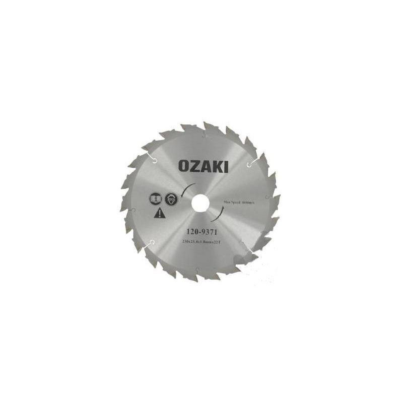 Lame 22 dents pointes carbure 230x1.8mm alésage 25.4mm pour débroussailleuse. de chez   au prix de  18,99 €