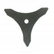 Lame professionnelle 3 dents 250x3mm alésage 20mm pour débroussailleuse.