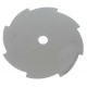 Lame plate 8 dents 255x2mm alésage 25.4mm pour débroussailleuse.