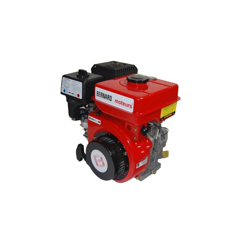 Moteur BERNARD-OHV 179cc axe horizontal cylindrique 19.05 x 62mm rainuré claveté.
