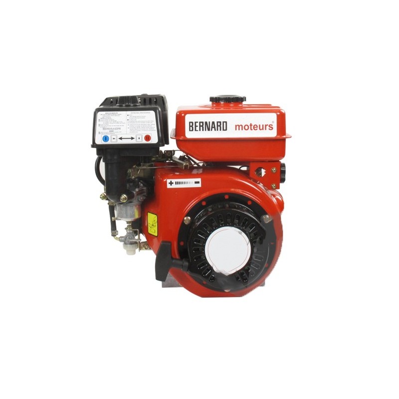 Moteur BERNARD - OHV 213 cc avec axe horizontal conique ,longueur 62,5mm , Cône à 10%.