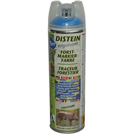 Traceur forestier FLUO BLEU, aérosol 500 ML.